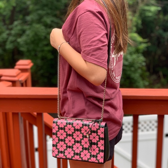 NWT KATE SPADE AMELIA FLORAL SPADE CONVERTIBLE BAG - Picture 2 of 7